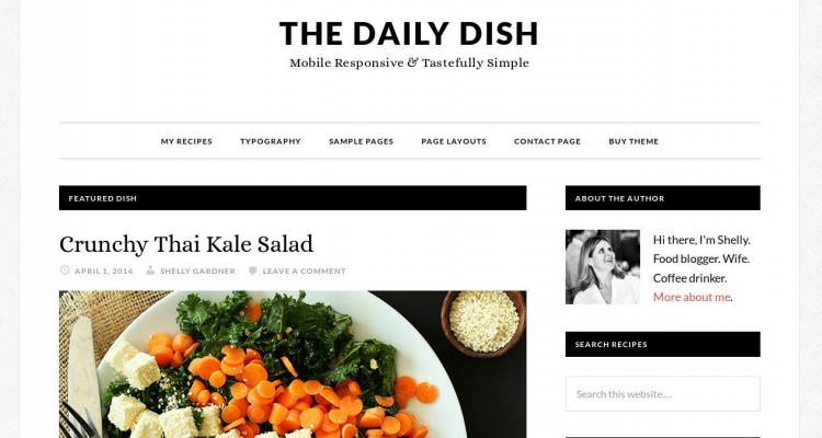Daily Dish Theme Review