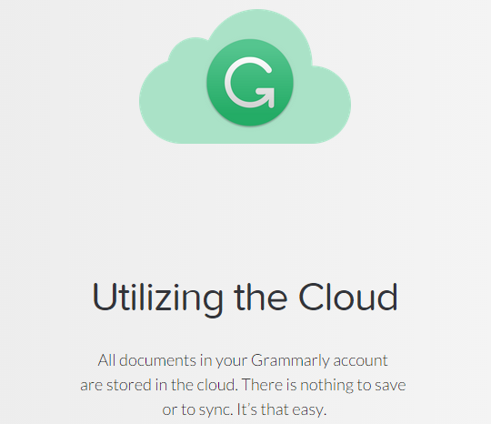 Grammarly-Cloud Storage