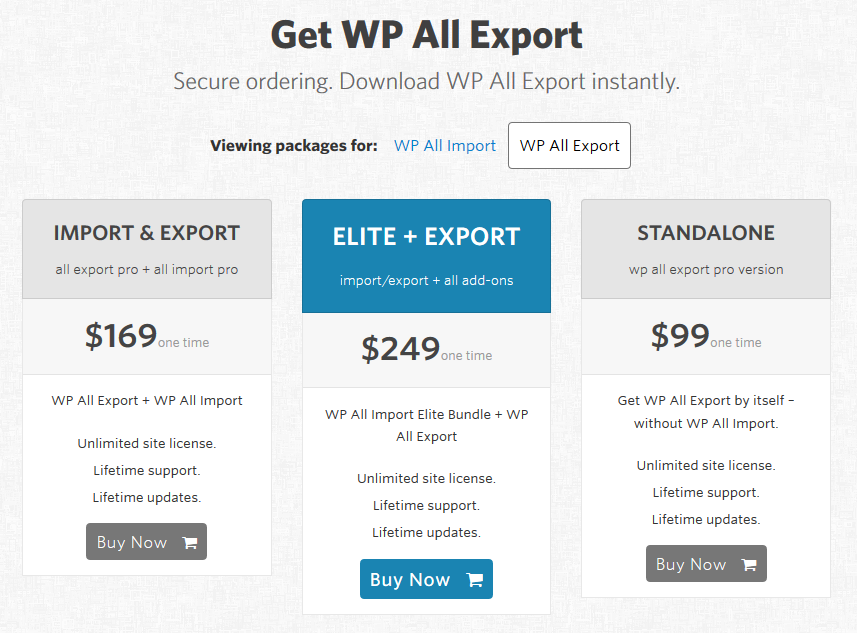 WP ALL Export plugin